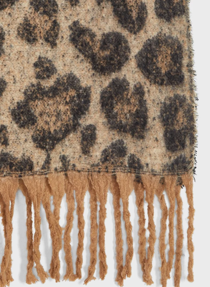 ONLY Animal Print Scarf