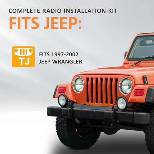 HECASA Double Din Dash Kit Compatible with 1997-2002 Jeep Wrangler TJ Radio Stereo Dash Bezel Install Kit - Image 2