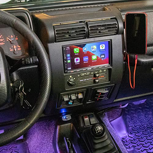 HECASA Double Din Dash Kit Compatible with 1997-2002 Jeep Wrangler TJ Radio Stereo Dash Bezel Install Kit - Image 5