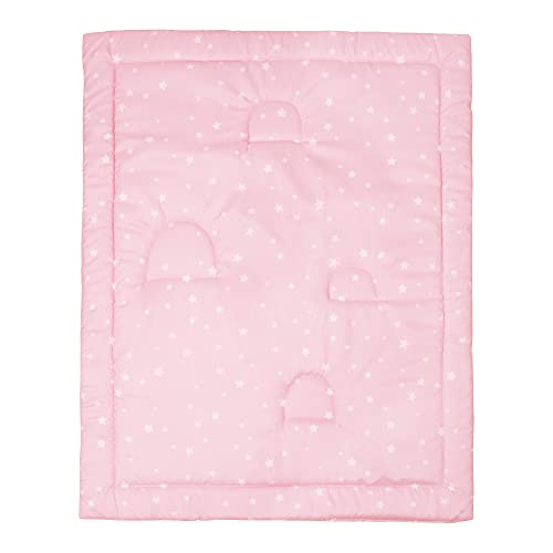 UOMNY Crib Bedding Set for Girls 3 Piece with Comforter Sheet Toddler Pillowcase Baby Bedding Sets Pink Rainbow - Image 4