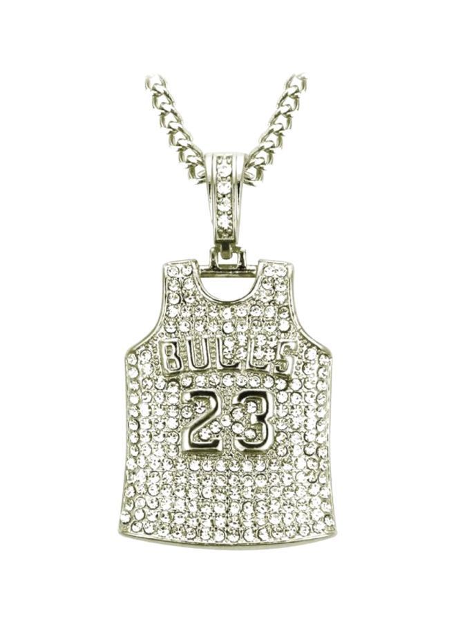 NIBEMINENT 23rd Jersey With Diamond Pendant Necklace - Image 1