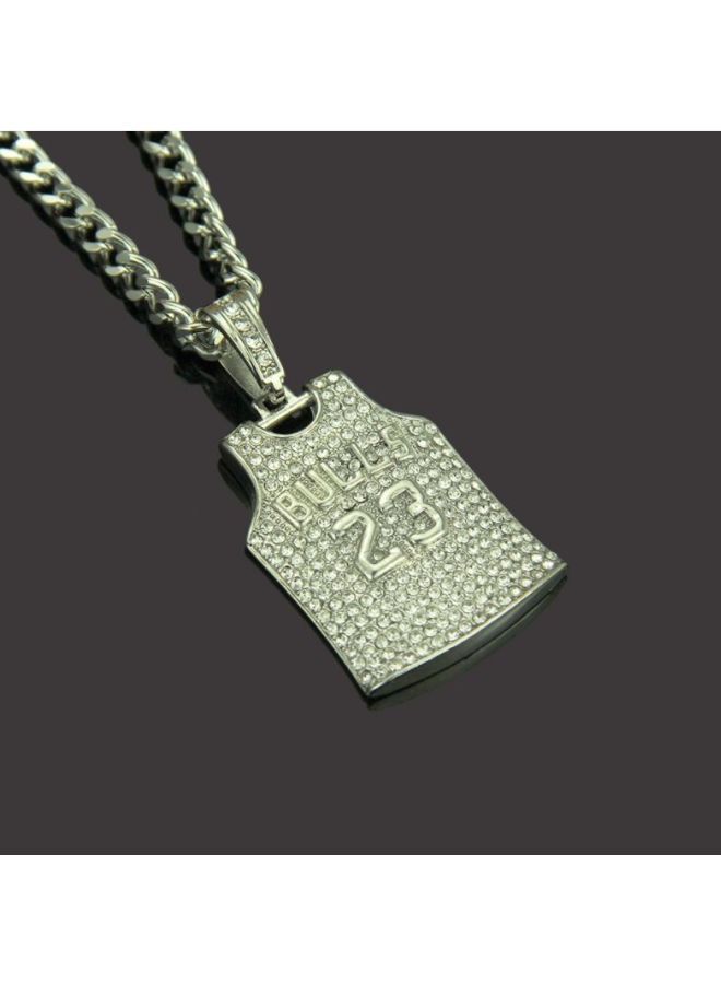 NIBEMINENT 23rd Jersey With Diamond Pendant Necklace - Image 2