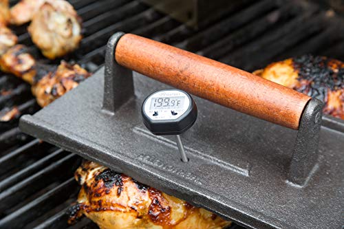 Outset Cast Iron, 5 x 9 x 2.75 inches, Rectangular Grill Press - Image 4