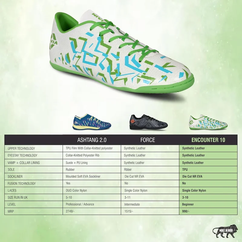 Nivia  Encounter 10.O Futsal Shoes for Men for Men | Best Price UAE