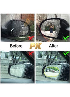 Generic Car Rearview Mirror Film, Anti Fog, Anti Glare, Anti Scratch, Anti Mis, Rainproof Waterproof, HD Nano Clear Protective Sticker Film for Car Mirrors, Side Windows, Safe Driving  - Image 5