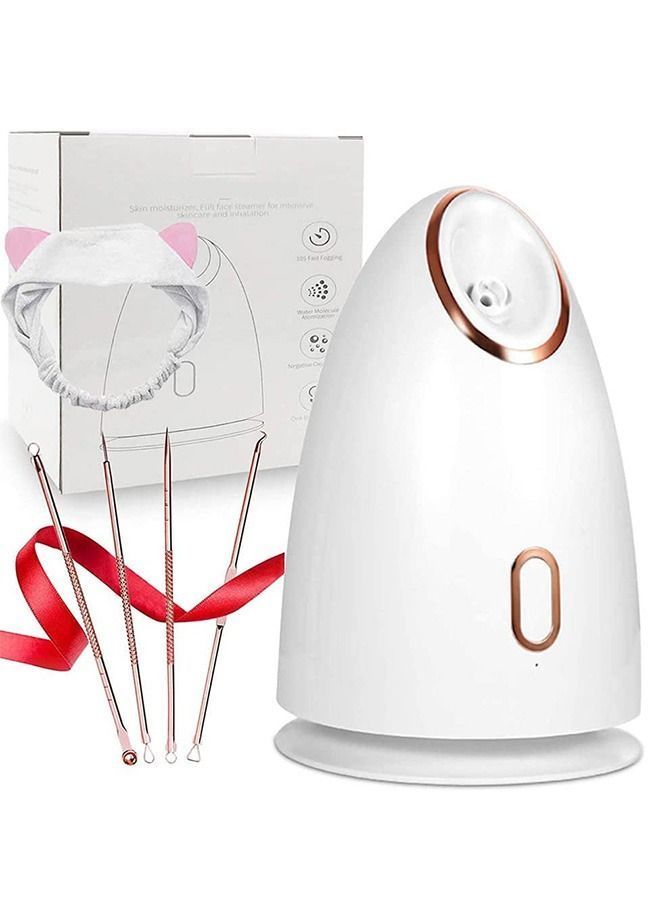 Y&D Nano Face Steamer for Facial 3in1 Essential Oil Diffuse Deep Cleaning Skin Tightening With 150ml Water Tank Blackhead Remover Kit &Hair Band. - Image 1