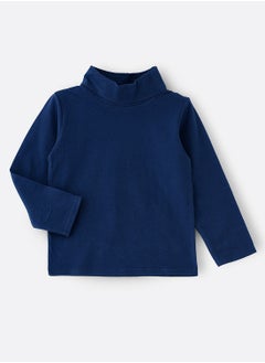 Basic solid turtle neck t-shirt