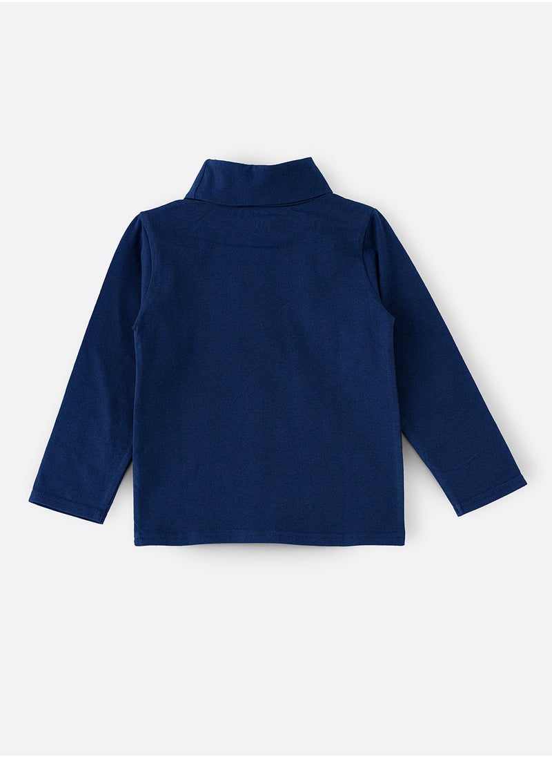 JAM - Basic solid turtle neck t-shirt - Image 1