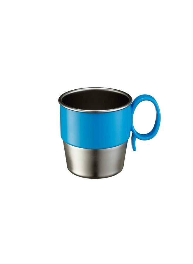Innobaby Din Din Smart Stainless Steel Cup (9 Oz) With Handle For Babies Toddlers And Kids. Bpa Free Blue  - Image 1