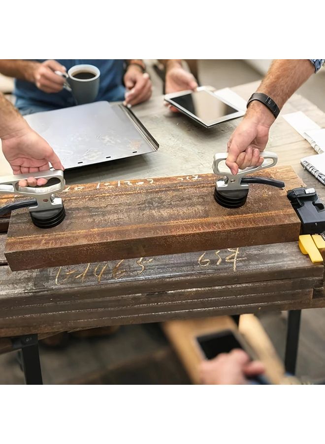 Black Heavy Duty Magnetic Pickup Tool Quick Release Portable Material Collector - Image 5