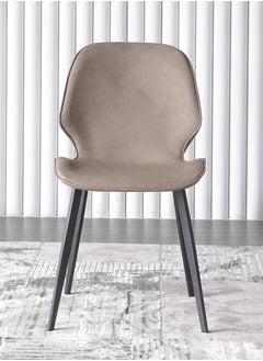 LANNY Jeffcoco Furniture Fabric Modern Design Dining Chair, Comfortable Seat Kitchen Furniture,Brown 1 Pcs  - Image 3