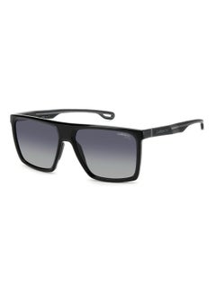 Carrera Men's Polarized Rectangular Shape  Sunglasses CARRERA 4019/S GREY 47 - Lens Size: 46.9 Mm - Black  - Image 1