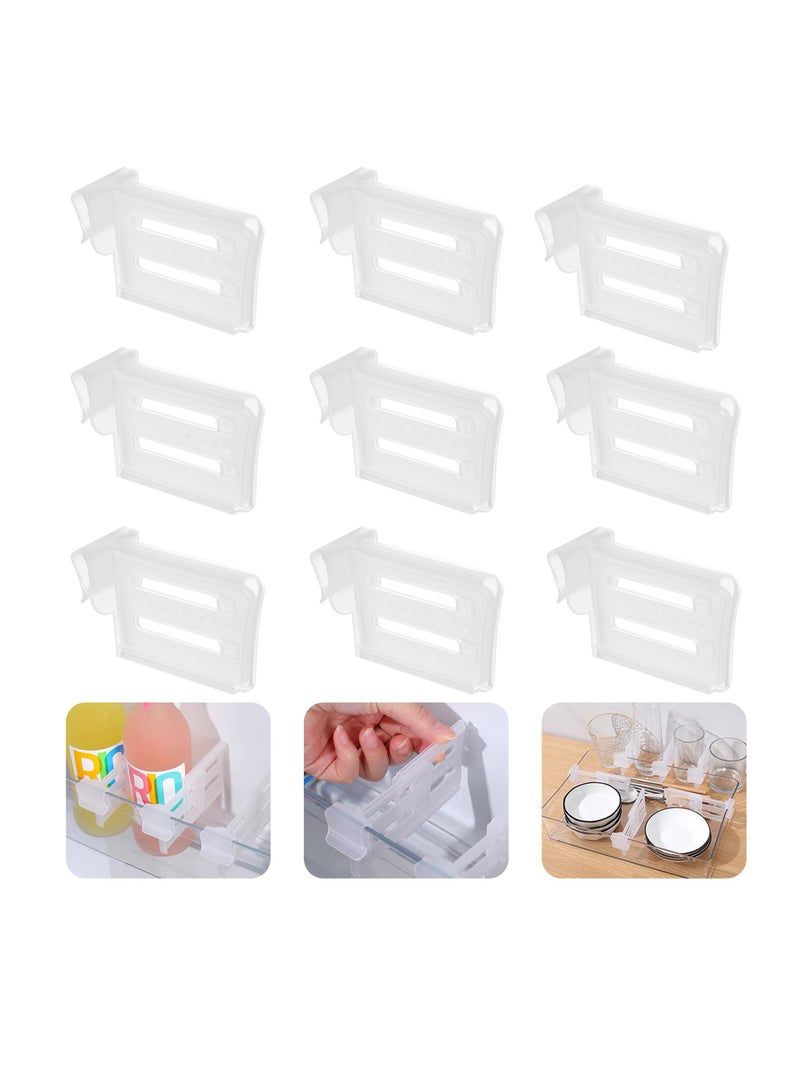 Zikra , 40-Pack Adjustable Refrigerator Dividers, Snap-On Space Separators for Fridge, Expandable Kitchen Pantry Storage Organizers, Clear, Multi-Use Home and Office Supplies - Image 1