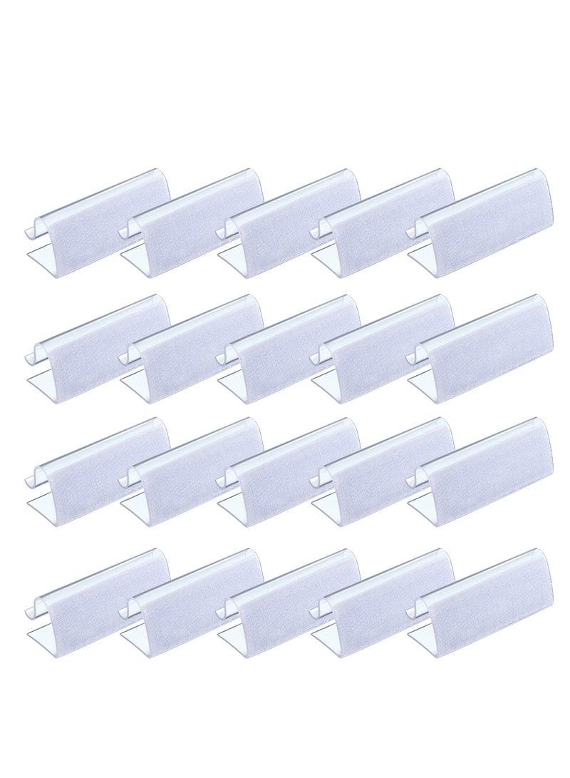 SYOSI Table Skirting Clips Transparent Windproof Table Cover Holder Clamps Clear Table Edge Clips for Wedding Home Meeting Party Picnic Patio Banquet Indoor Outdoor Events  - Image 1