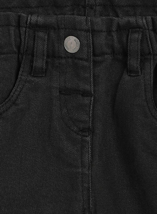 MINIKLUB Girls Denim Shorts with Frayed Hem - Image 3