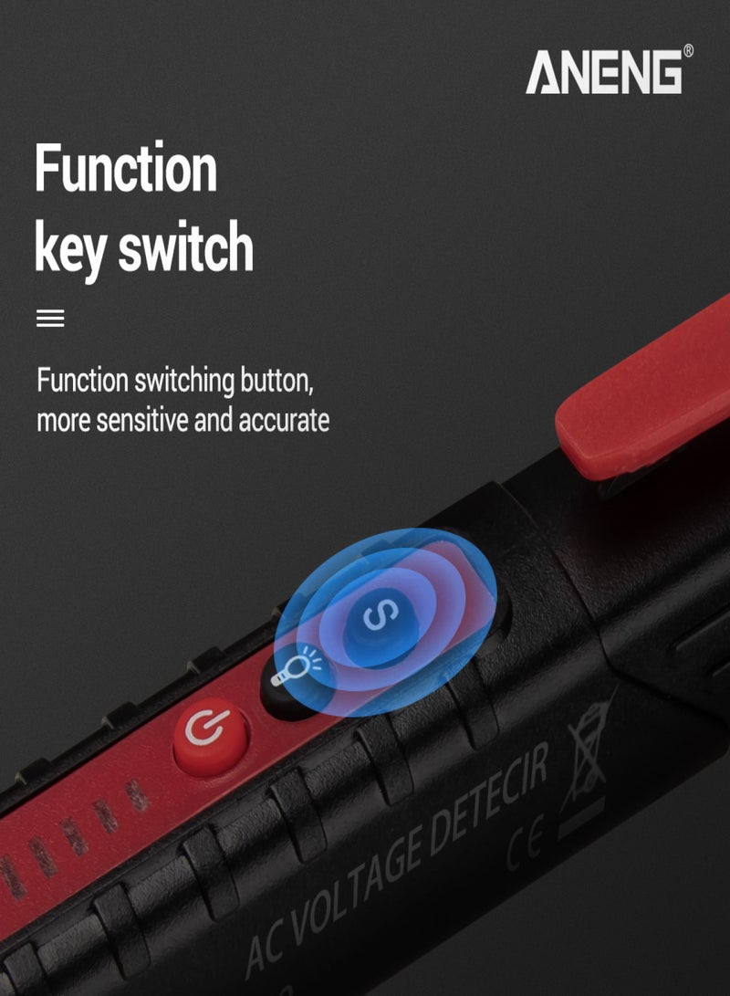 ANENG ANENG VD802 Non-contact AC Voltage Detector Tester Meter 12V-1000v Pen Style Electric Indicator LED Outlet Voltage Dectetor Sensor Wit - Image 4