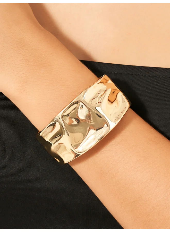 ستايلي Styli Metallic Thick Cuff Bracelet