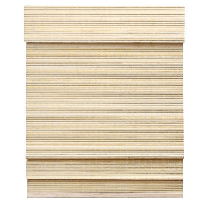 CORDLESS BAMBOO ROMAN SHADES PRIVACY WINDOW TREATMENT ROLL UP BAMBOO BLINDS FOR WINDOWS 26 W X 60 H