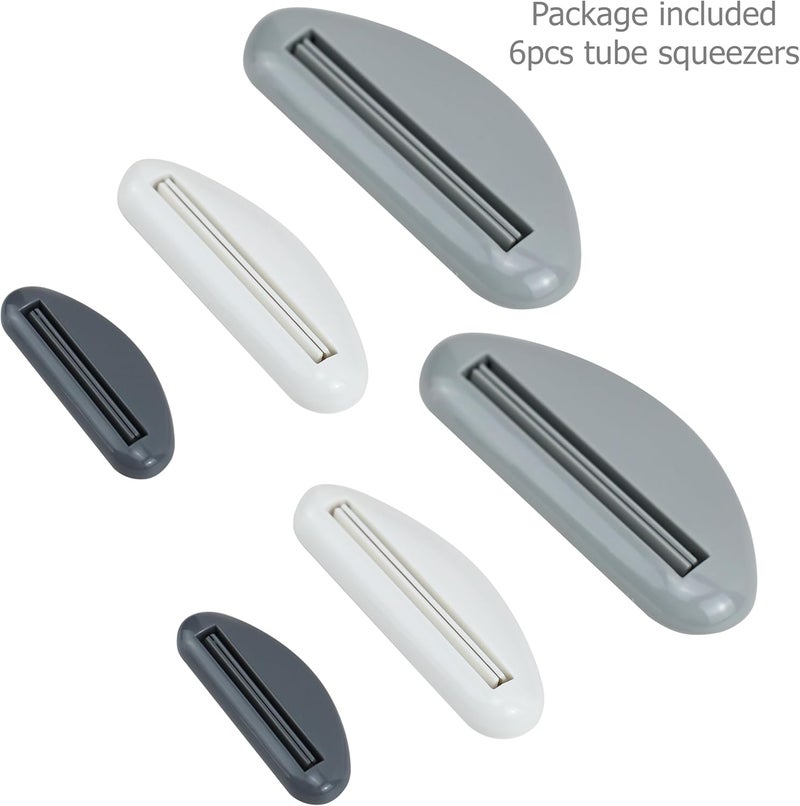 EIKS 6 Sets Tube Squeezer Clip for Toothpaste, Hand Cream, Paint Tube, Cosmetics, Easy Press & Reduces Waste - Image 2