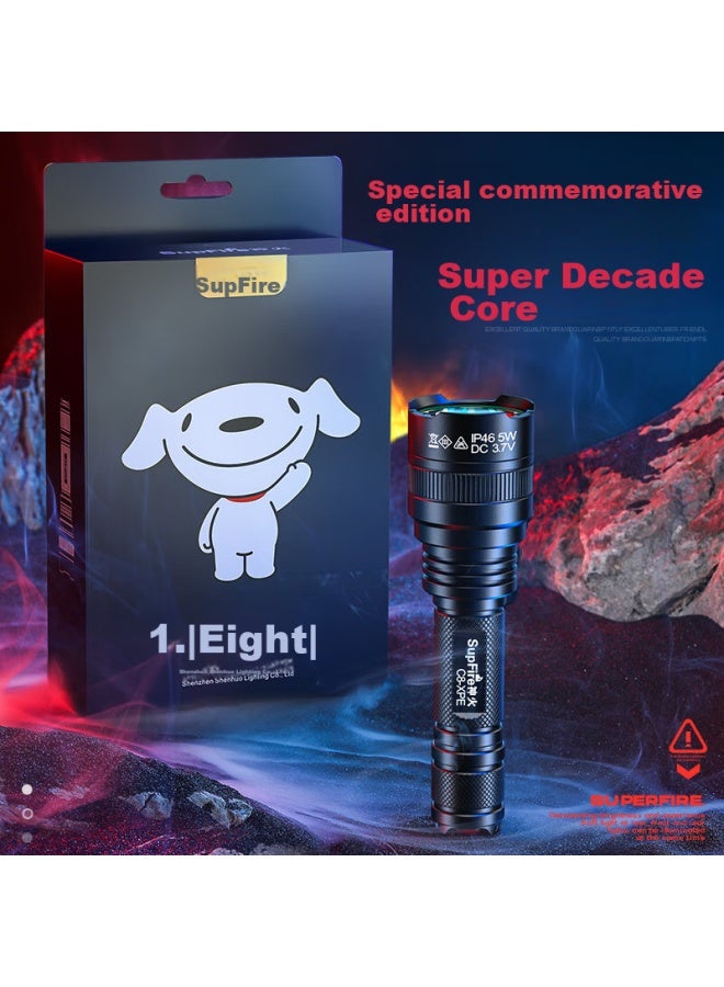 SupFire C8 High-Intensity Flashlight, Compact Mini Military-Grade Ultra-Bright Long-Lasting Long-Range Rechargeable Illumination Emergency Light For Outdoor And Home Use - Image 4
