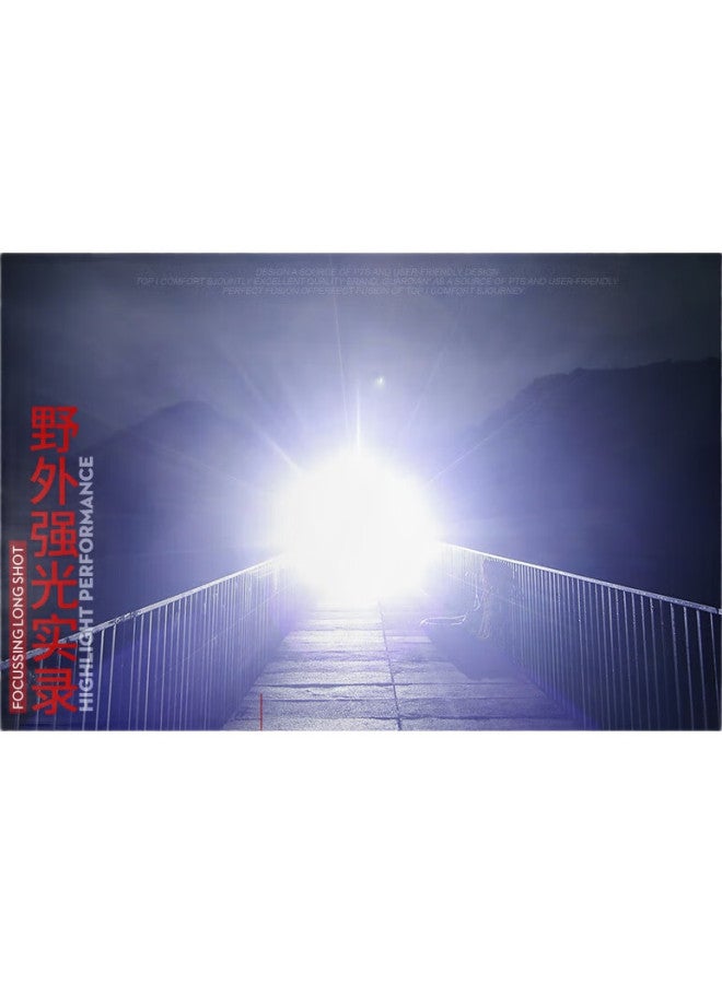 SupFire C8 High-Intensity Flashlight, Compact Mini Military-Grade Ultra-Bright Long-Lasting Long-Range Rechargeable Illumination Emergency Light For Outdoor And Home Use - Image 1