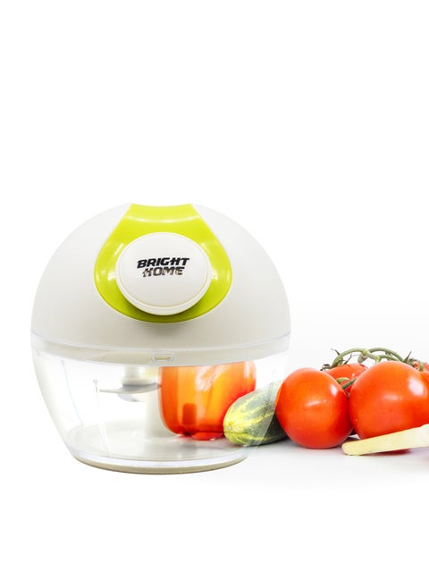 Bright Home  Mini Chopper with 3 Blades Quick Handy Fruit Chopper for Easy Chopping Manual Food Processor Portable Hand Pull String Garlic Mincer Onion Cutter for Veggies, Ginger, Fruits, Nuts