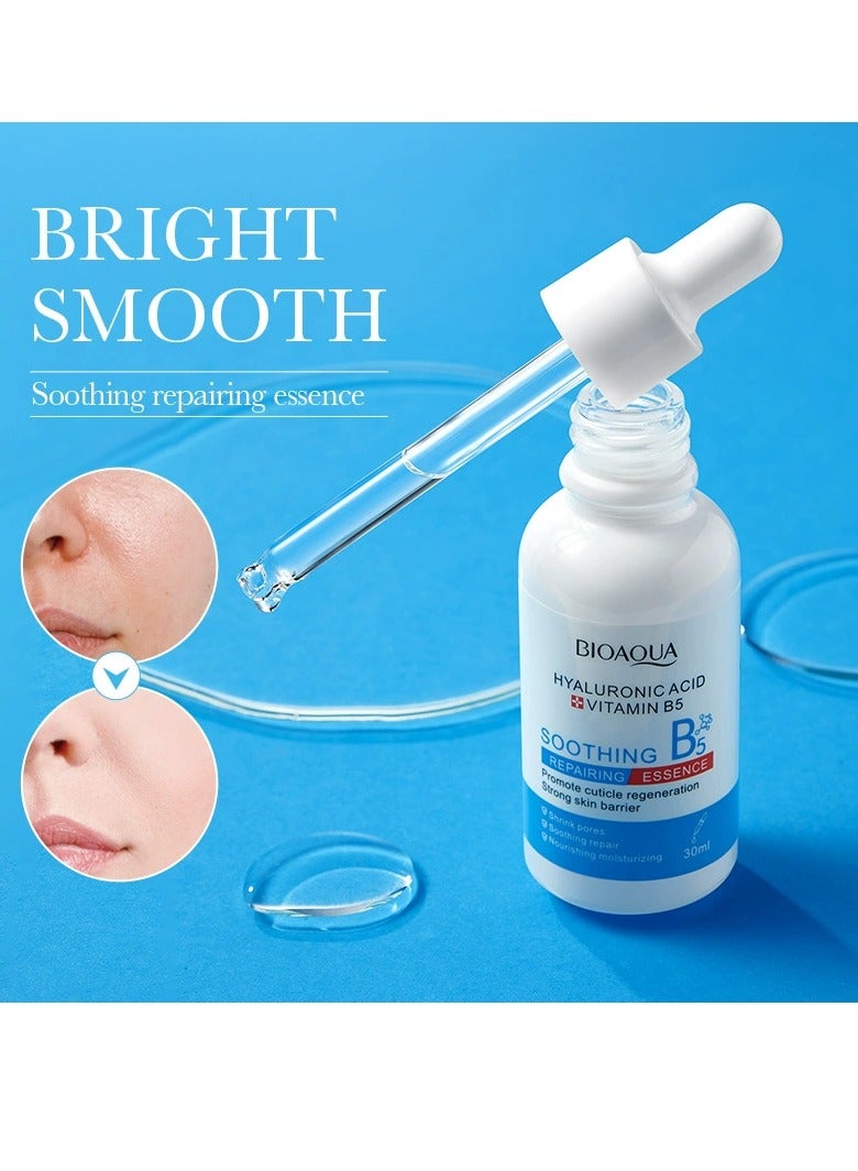 BIOAOUA B5 Pure Hyaluronic Acid Face Serum with Vitamin B5, Anti-Aging Serum to Eliminate Fine Lines and Wrinkles, Plumps and Repairs Dry Skin, Safe for Sensitive Skin, Moisturizing Face Serum (30ml) - Image 2