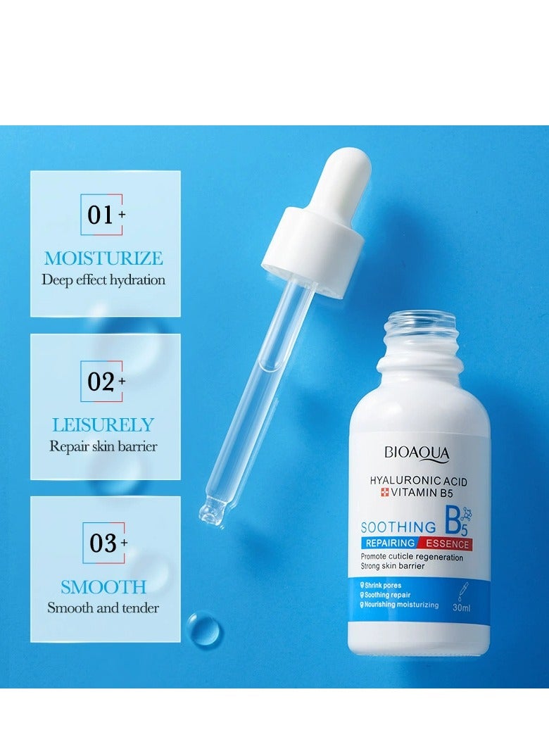 BIOAOUA B5 Pure Hyaluronic Acid Face Serum with Vitamin B5, Anti-Aging Serum to Eliminate Fine Lines and Wrinkles, Plumps and Repairs Dry Skin, Safe for Sensitive Skin, Moisturizing Face Serum (30ml) - Image 4