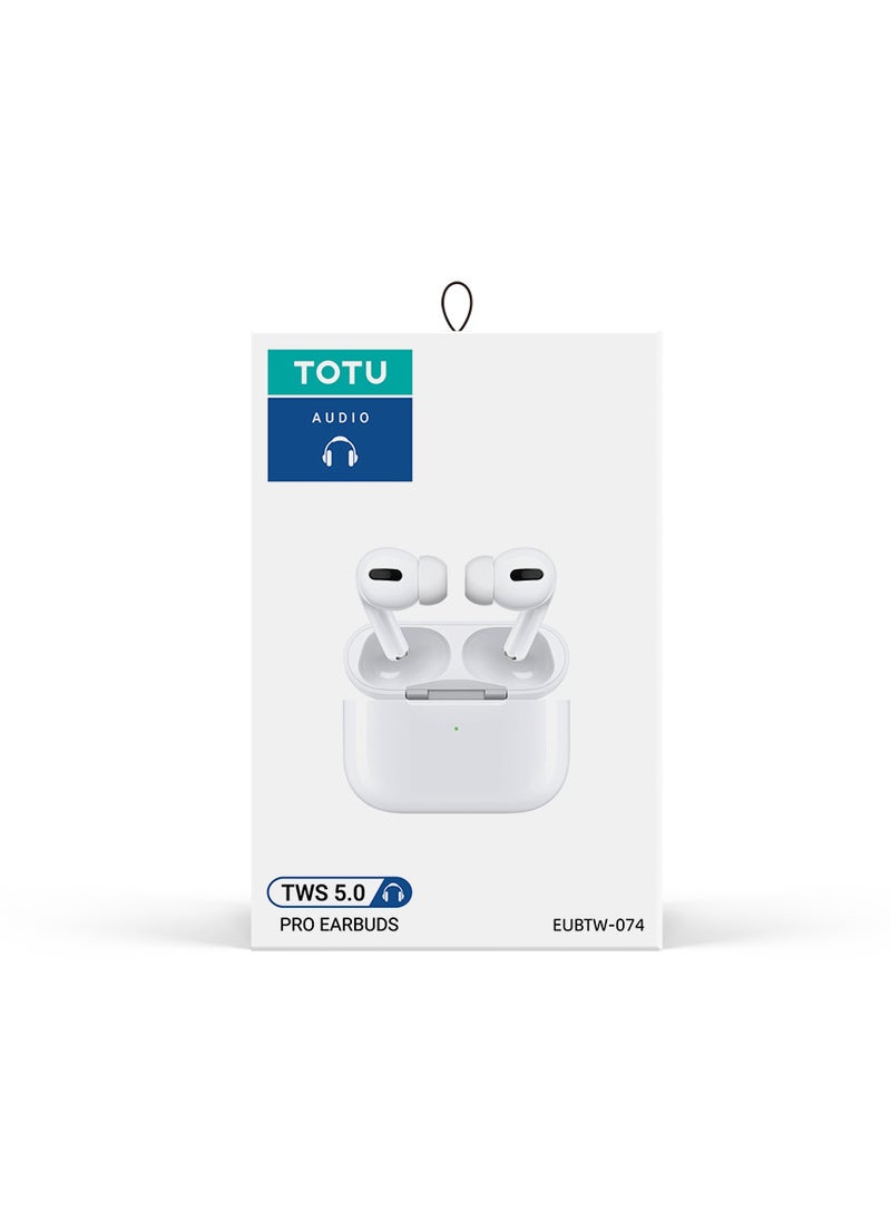 Totu Wireless Stereo Earbuds Bluetooth 5.0, Hand Free Call, Lightweight Comfort Fit Headphones, White  - Image 5