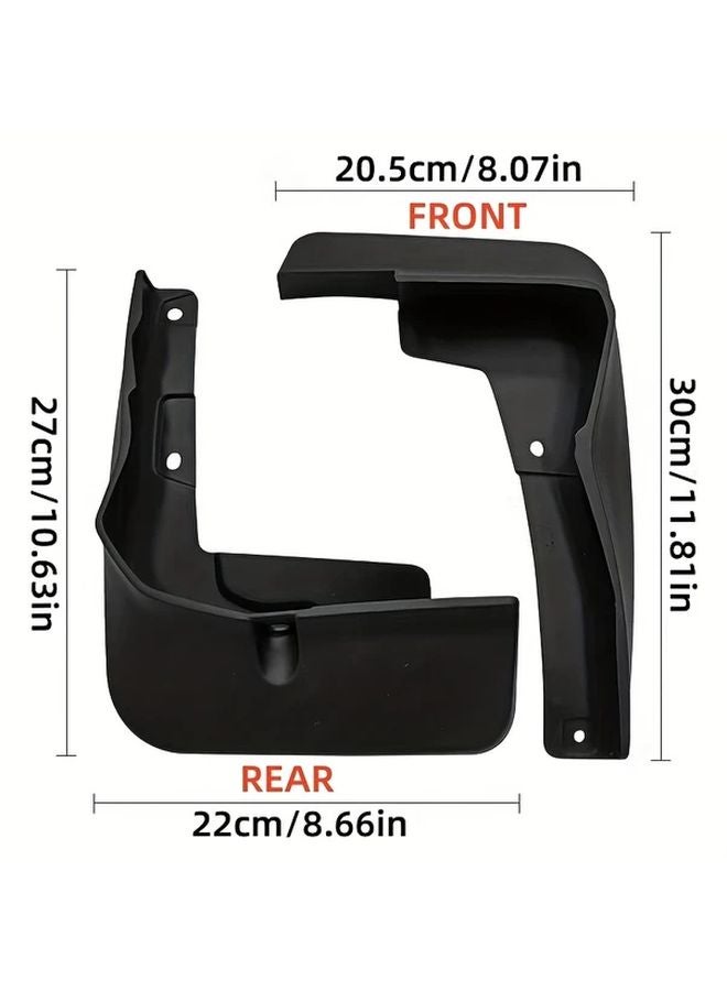 4PCS Mudguard For Toyota Veloz 2021 2025 Waterproof Durable Plastic Easy Installation - Image 3