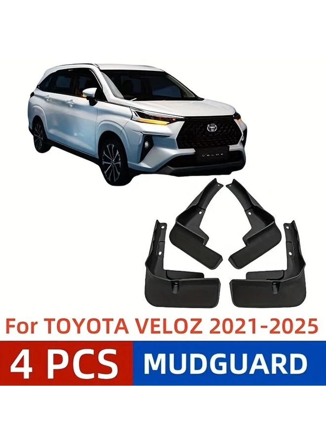 4PCS Mudguard For Toyota Veloz 2021 2025 Waterproof Durable Plastic Easy Installation - Image 2