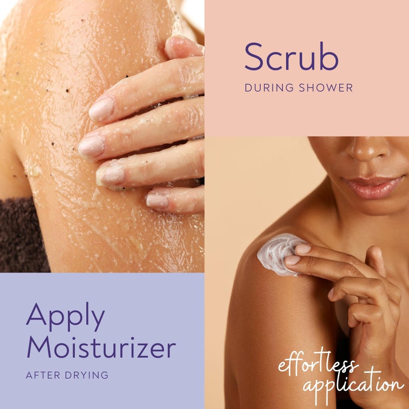 VIGORITY KP Bump Eraser Body Scrub & Keratosis Pilaris Lotion Bundle Set â€“ Strawberry Legs Treatment for Women - Exfoliates & Deeply Hydrates for Smoother Healthy-Looking Skin - Image 5