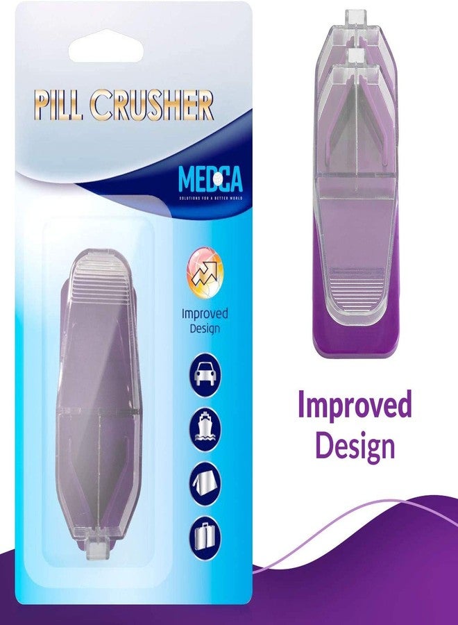 MEDca Pill Splitters and Pill Cutters - (Pack of 2) with V- Grip for Big and Small Medications - Easily Cut Pills, Splitter | Cutter with Pill Holder Case - Image 4