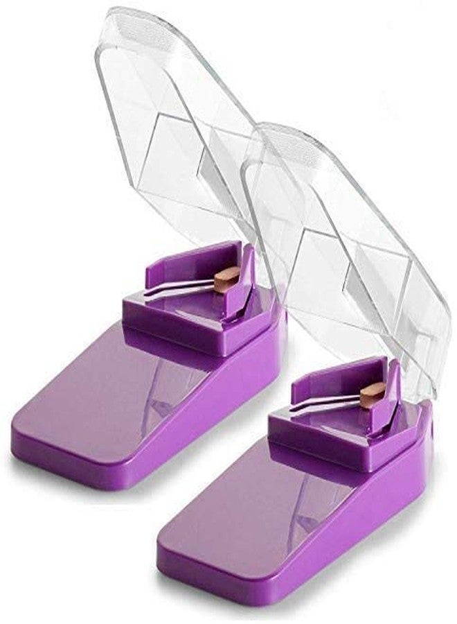 MEDca Pill Splitters and Pill Cutters - (Pack of 2) with V- Grip for Big and Small Medications - Easily Cut Pills, Splitter | Cutter with Pill Holder Case - Image 1