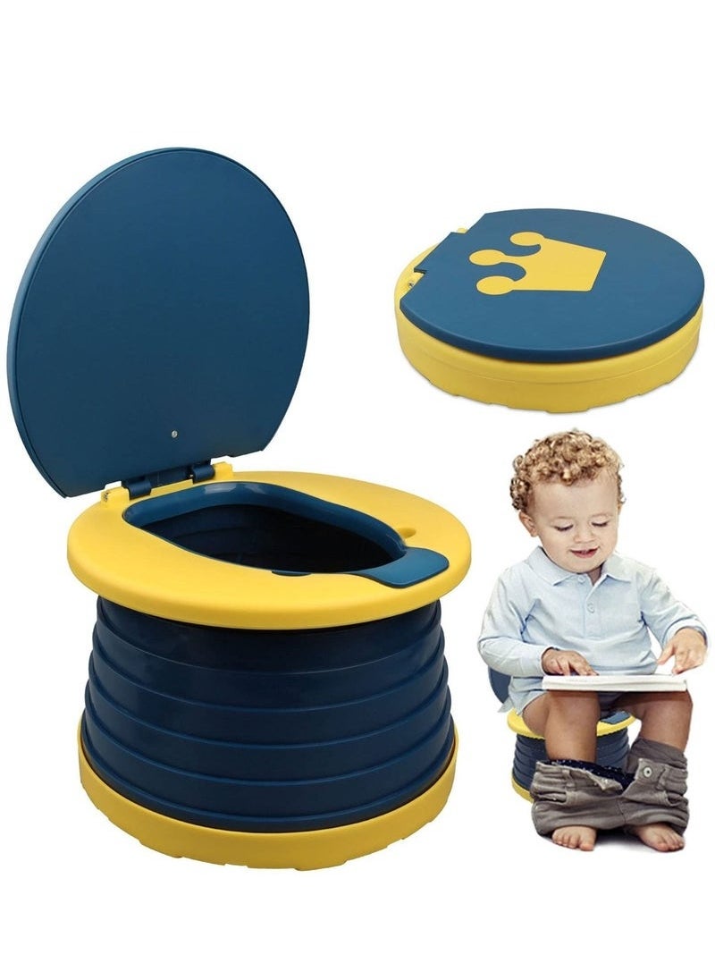 Gonice Children's Folding Toilet,Portable Potty for Kids Toddlers,Foldable Travel Potty,Potty Folding Toilet,Portable Travel Folding Potty  - Image 1