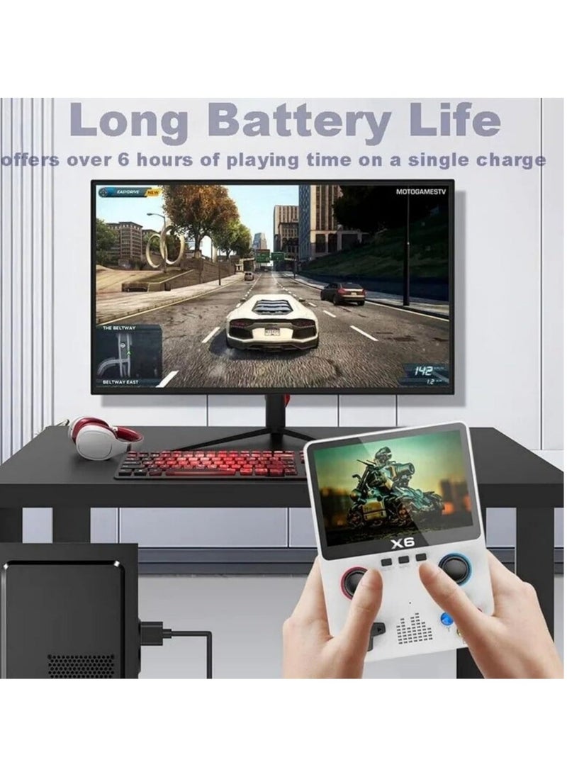 JAJEEK X6 Handheld Digital Video Game Console with 32GB TF Card – Preloaded 6000+ Retro Games, Supports 11 Emulators, 3.5-inch IPS Screen, Portable Gaming for All Ages - Image 5