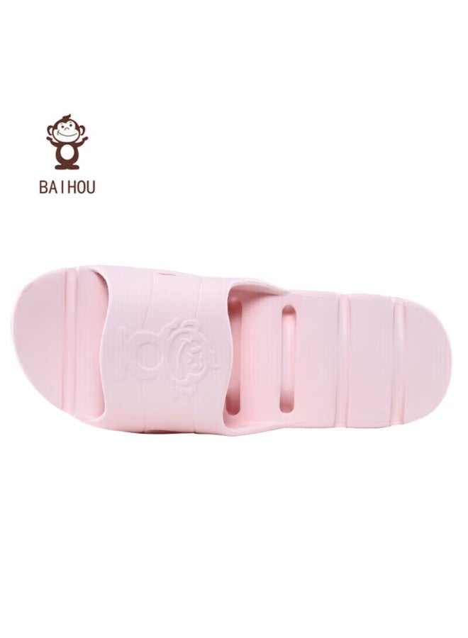 Baihou Side-draining Summer Wear-resistant Home Bathroom Quick-drying Indoor Slippers For Men And Women, 1802 Pink, Size 35-36 - Image 4