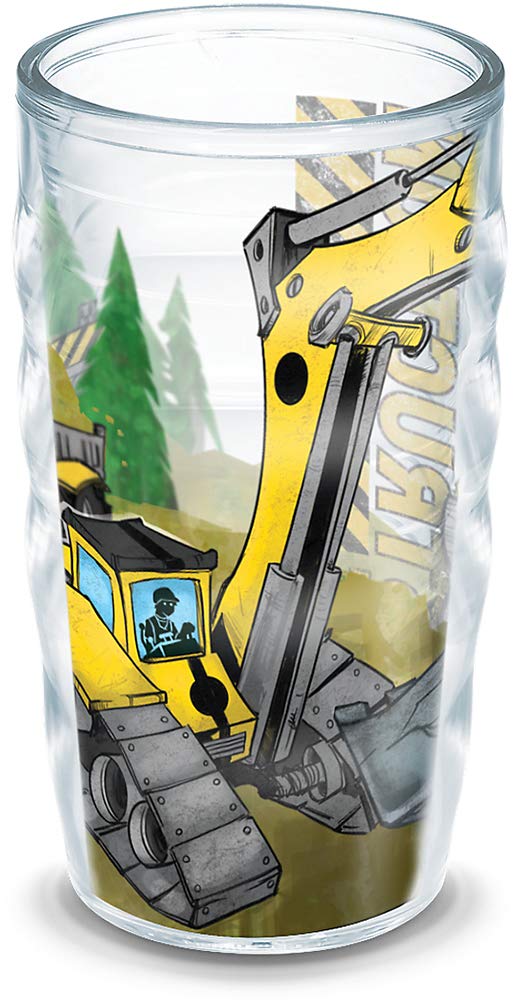 Tervis Construction Trucks Made in USA Double Walled Insulated Tumbler Cup Keeps Drinks Cold Hot 10oz Wavy Unlidded