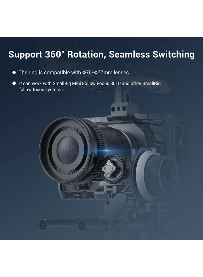 SmallRig Seamless Focus Gear Ring (75mm to 77mm) - 3294 - Image 4