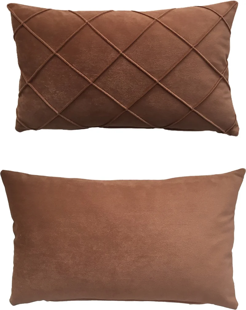 Nisahometeks Stain Resistant Erasable Quilted Throw Pillow Case