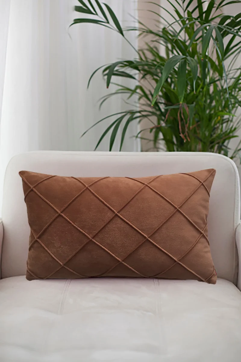 Nisahometeks Stain Resistant Erasable Quilted Throw Pillow Case