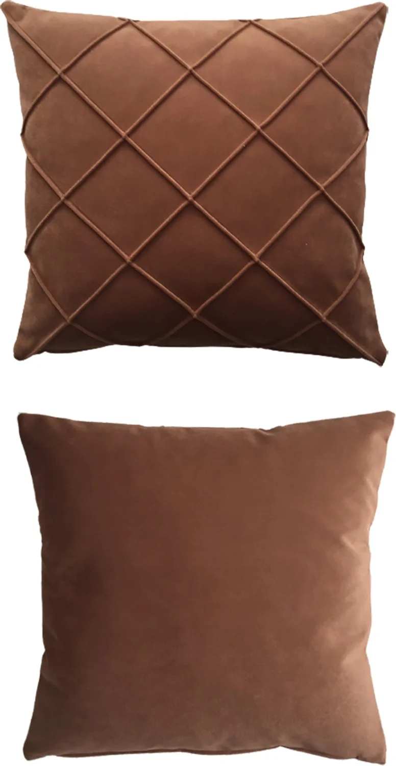 Nisahometeks Stain Resistant Erasable Quilted Throw Pillow Case