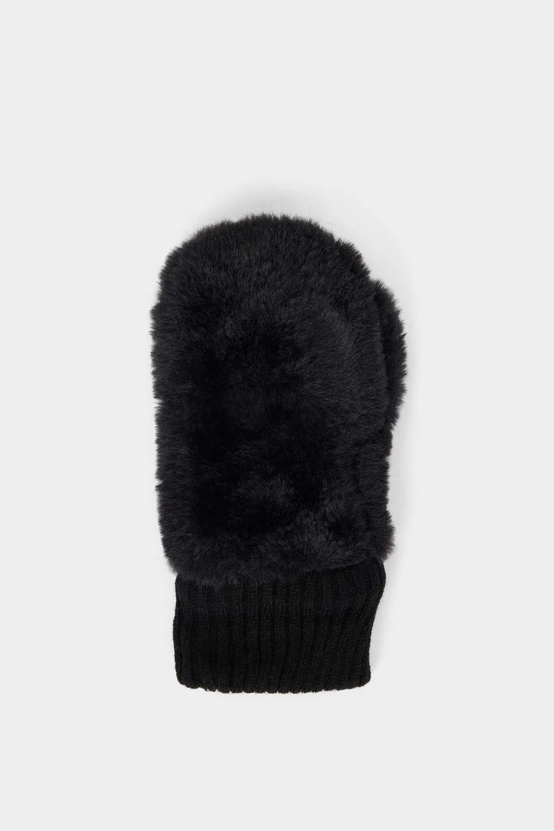 ديفاكتو Girl Faux Fur Gloves