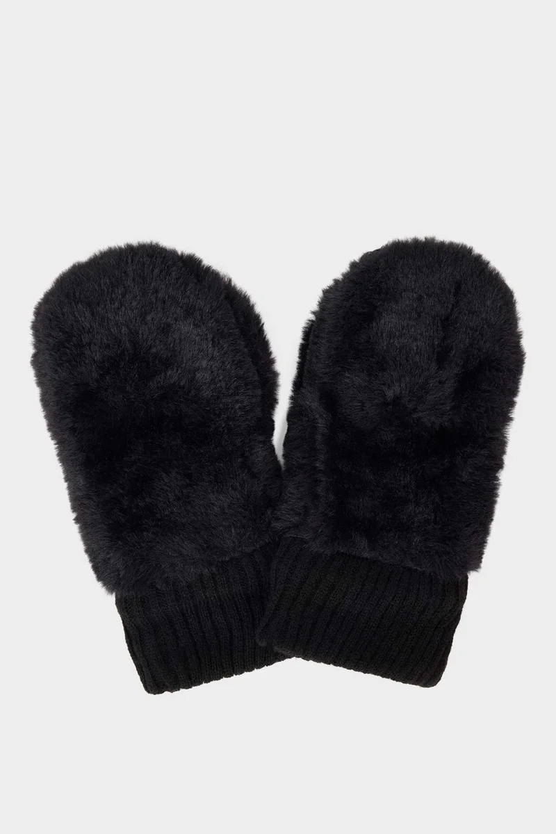 ديفاكتو Girl Faux Fur Gloves