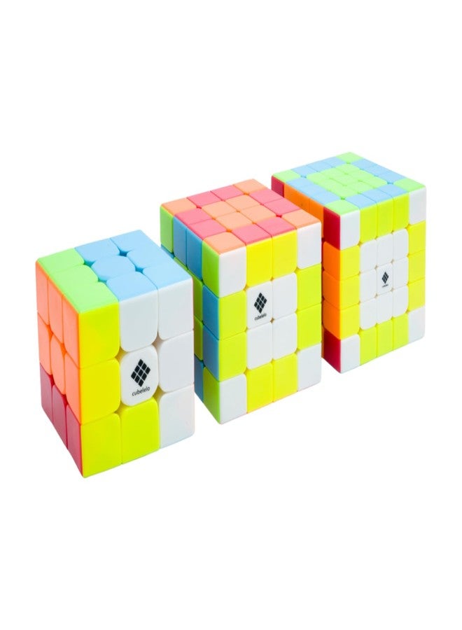 Cubelelo Drift 3x3, 4x4 & 5x5 Stickerless Gift Box | 3-in-1 Puzzle Game Set | Triple the Challenge, Thrice the Fun | Ultimate Value Saver Combo | Brainstoming Toy for Children Kids & Adults - Image 2