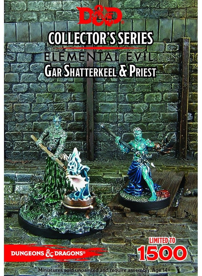 Gale Force Nine Dungeons & Dragons Elemental Evil Gar Shatterkeel & Water Priest (2 Figs) Board Games - Image 2