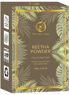 Nuerma Science Reetha Powder Natural Organic For Moisturizes Healthy Skin (100 Gm)  - Image 1