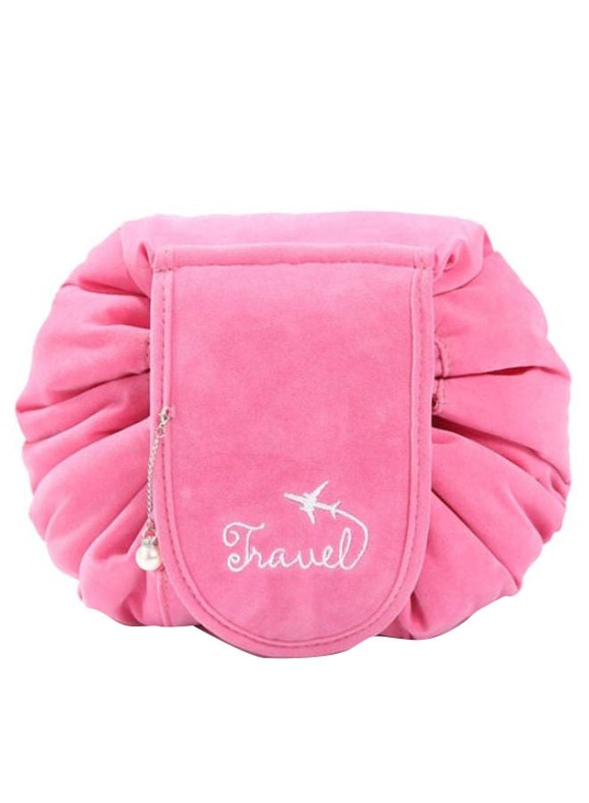 NIBEMINENT Portable Travel String Makeup Bag Pink - Image 2