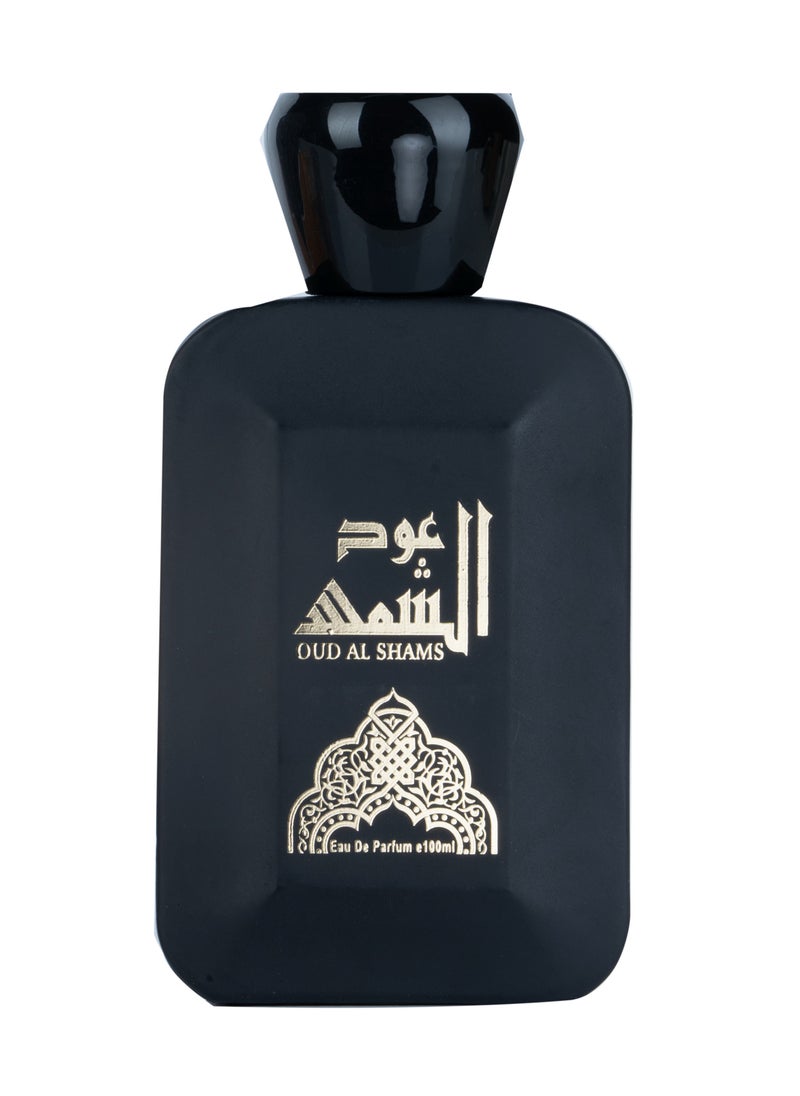 Moin Oud Al Shams Perfume100ml - Rich Amber, Floral Orange Blossom, Spicy Clove & Patchouli Notes - Sophisticated Scent for Men & Women, Ideal for Special Occasions  - Image 2