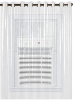 Kuber Industries Kuber Industries .30MM Pack of 2| Eyelet AC Curtain | PVC Door Window Curtain | Curtains for Door | Curtain for Bathroom | Waterproof Shower Curtain | 9 Feet| Transparent  - Image 3